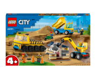 LEGO City 60391 Ciężarówki i dźwig z kulą wyburzeniową - 1144459 - zdjęcie 1